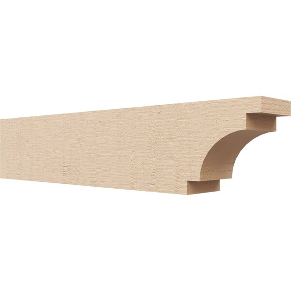 Ekena Millwork 4in. W x 6in. H x 28in. L Mediterranean Woodgrain TimberThane Rafter Tail, Primed Tan RFTUR04X06X28MEDRCPR - main